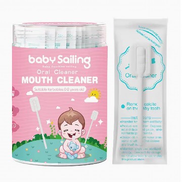 (Bundle of 2) Lucky Baby Disposable Baby Soft Knitted Gauze Oral / Tongue Cleaner for Newborn Toothbrush Mouth Cleaning